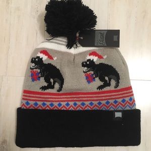 Beautiful Giant Unisex Snow Pom Beanie Dinosaurs